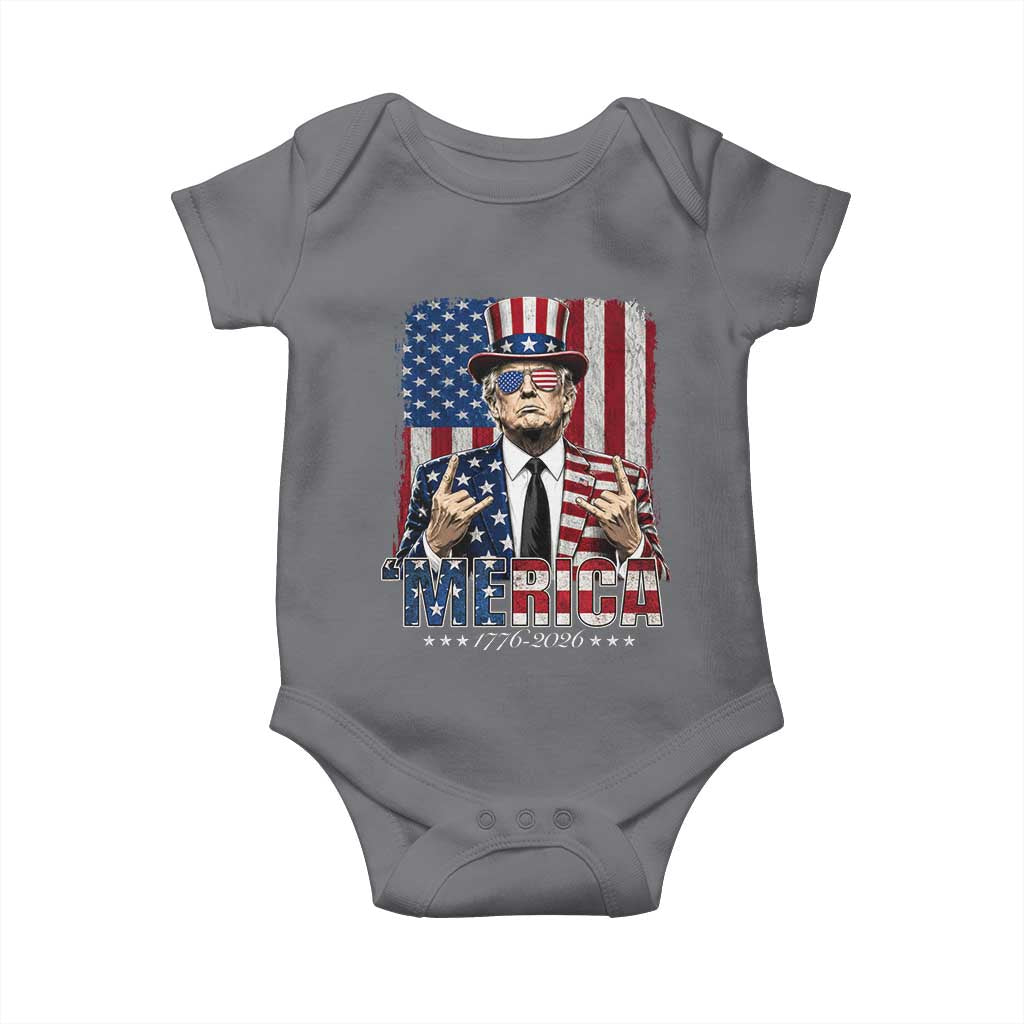 The Nations Leader US 250th Anniversary Baby Onesie Funny 4th of July 1776 2026