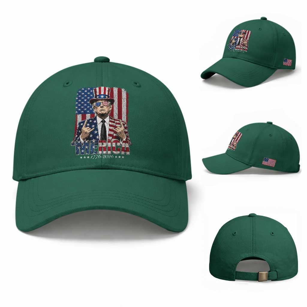 The Nations Leader US 250th Anniversary Baseball Cap Funny 4th of July 1776 2026