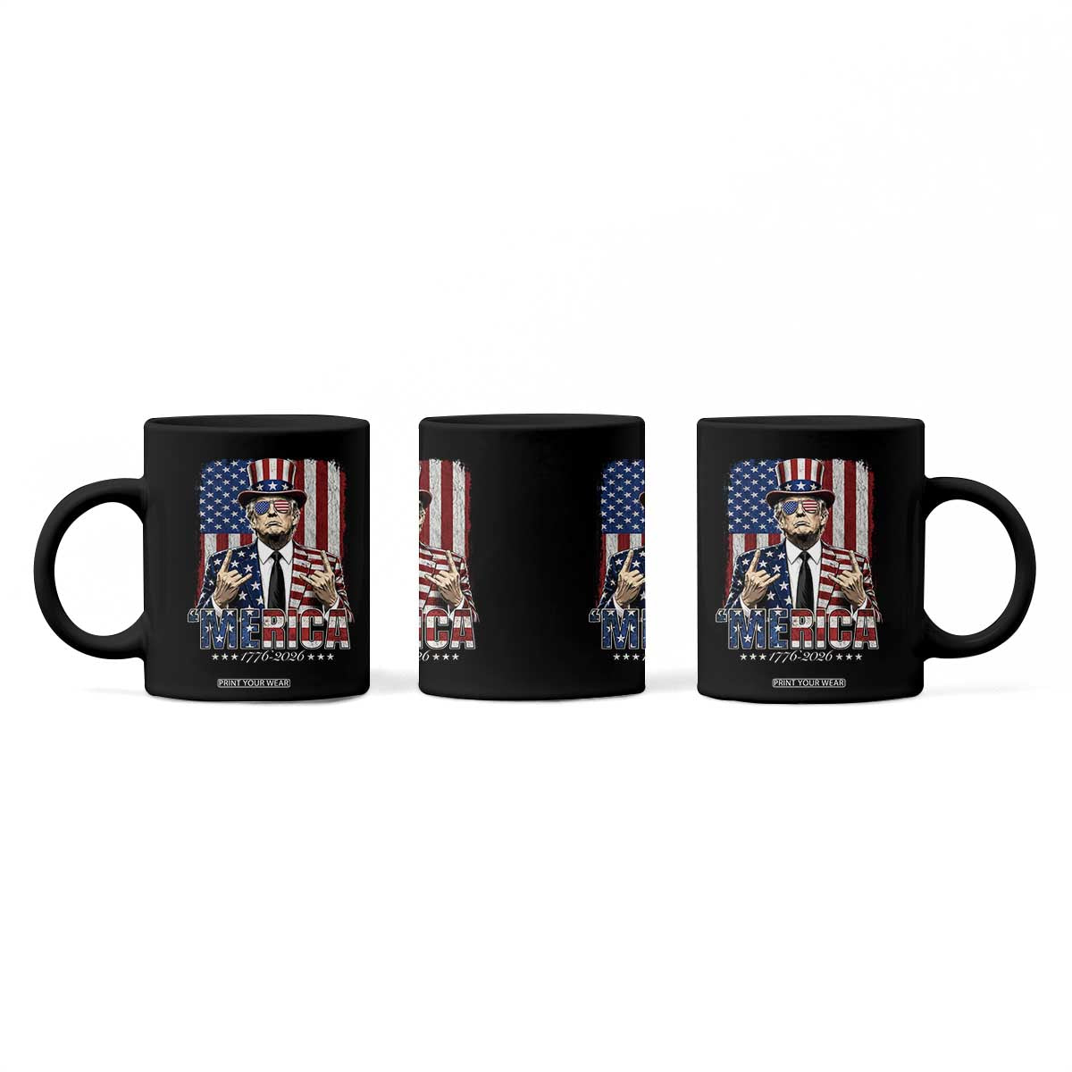 The Nations Leader US 250th Anniversary Coffee Mug Funny 4th of July 1776 2026