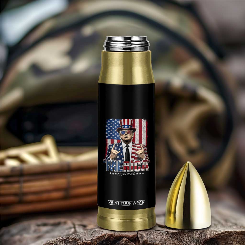 The Nations Leader US 250th Anniversary Bullet Tumbler Funny 4th of July 1776 2026