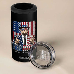 The Nations Leader US 250th Anniversary 4 in 1 Can Cooler Tumbler Funny 4th of July 1776 2026