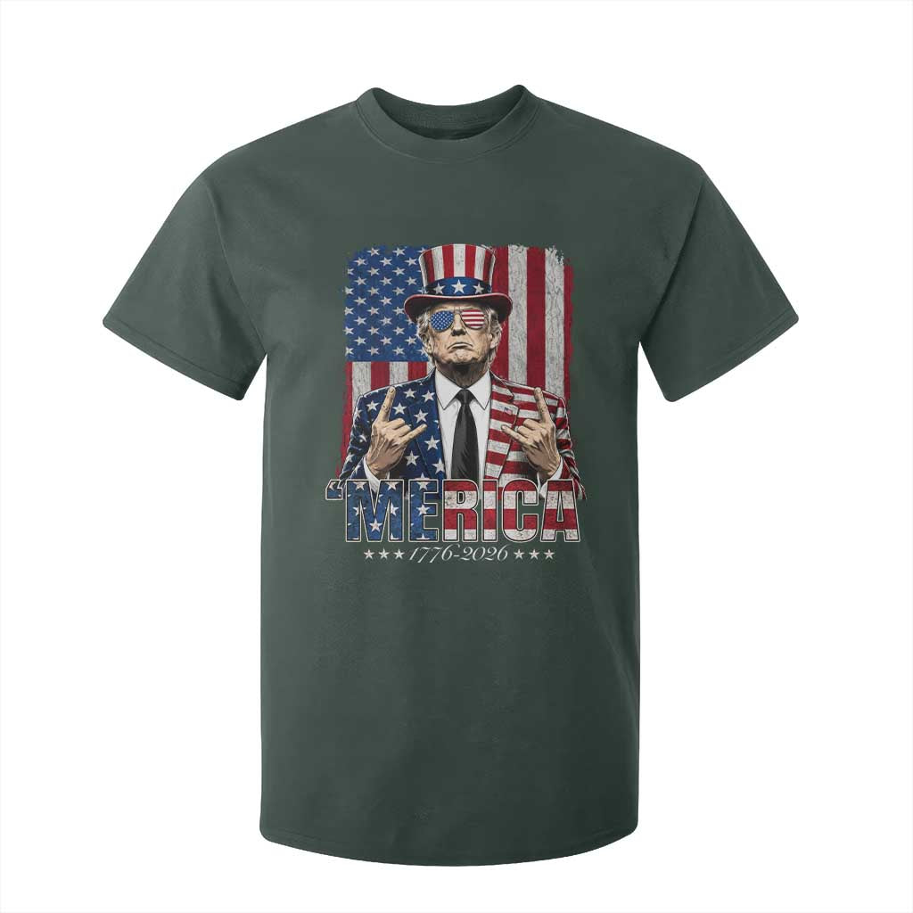 The Nations Leader US 250th Anniversary T Shirt For Kid Funny 4th of July 1776 2026