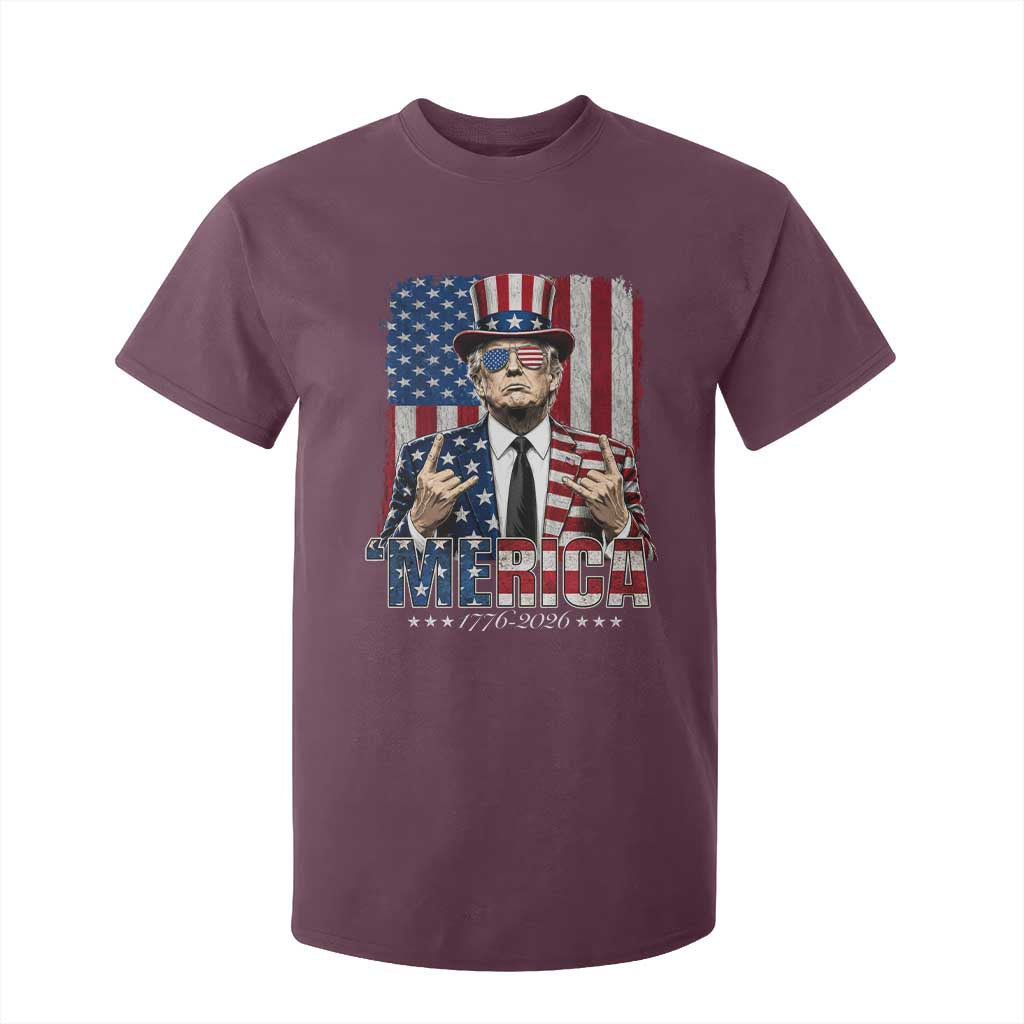 The Nations Leader US 250th Anniversary T Shirt For Kid Funny 4th of July 1776 2026