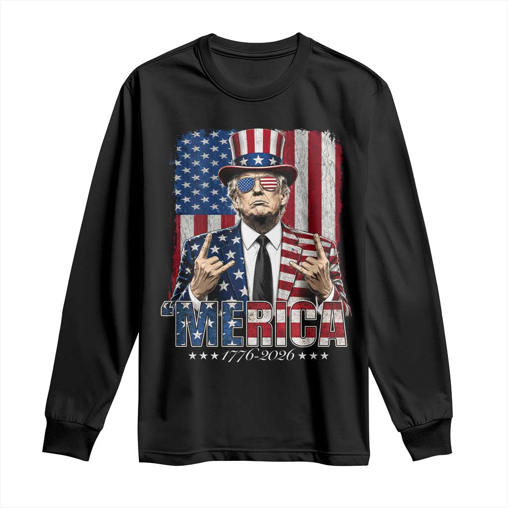 The Nations Leader US 250th Anniversary Long Sleeve Shirt Funny 4th of July 1776 2026