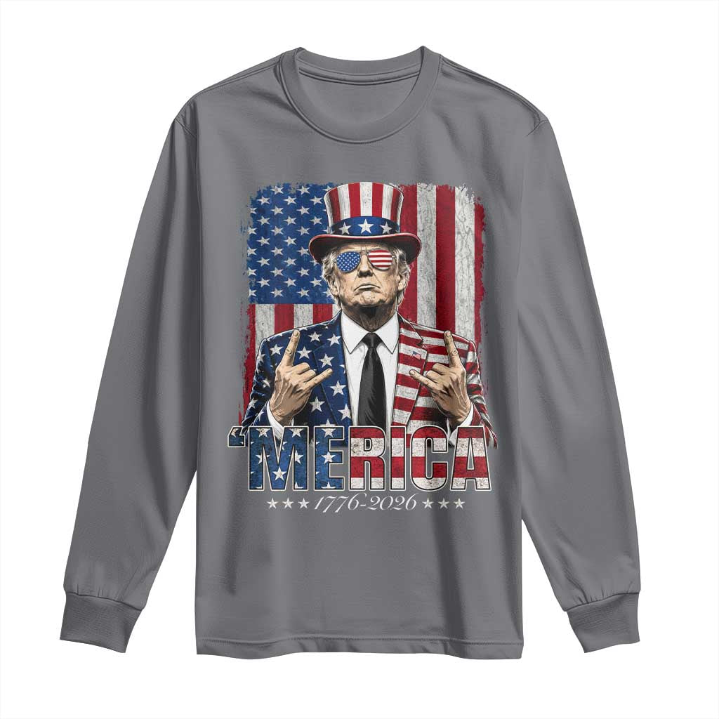 The Nations Leader US 250th Anniversary Long Sleeve Shirt Funny 4th of July 1776 2026