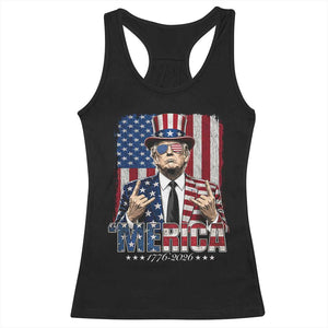 The Nations Leader US 250th Anniversary Racerback Tank Top Funny 4th of July 1776 2026