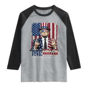The Nations Leader US 250th Anniversary Raglan Shirt Funny 4th of July 1776 2026