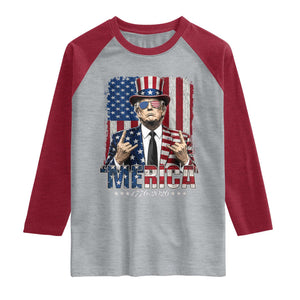 The Nations Leader US 250th Anniversary Raglan Shirt Funny 4th of July 1776 2026