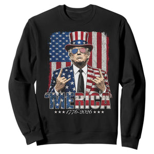The Nations Leader US 250th Anniversary Sweatshirt Funny 4th of July 1776 2026