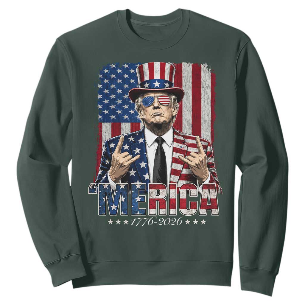 The Nations Leader US 250th Anniversary Sweatshirt Funny 4th of July 1776 2026