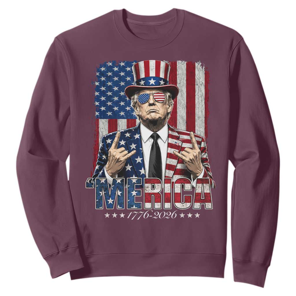 The Nations Leader US 250th Anniversary Sweatshirt Funny 4th of July 1776 2026