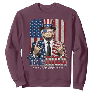 The Nations Leader US 250th Anniversary Sweatshirt Funny 4th of July 1776 2026