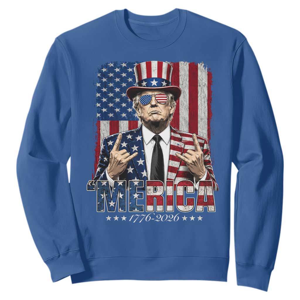 The Nations Leader US 250th Anniversary Sweatshirt Funny 4th of July 1776 2026