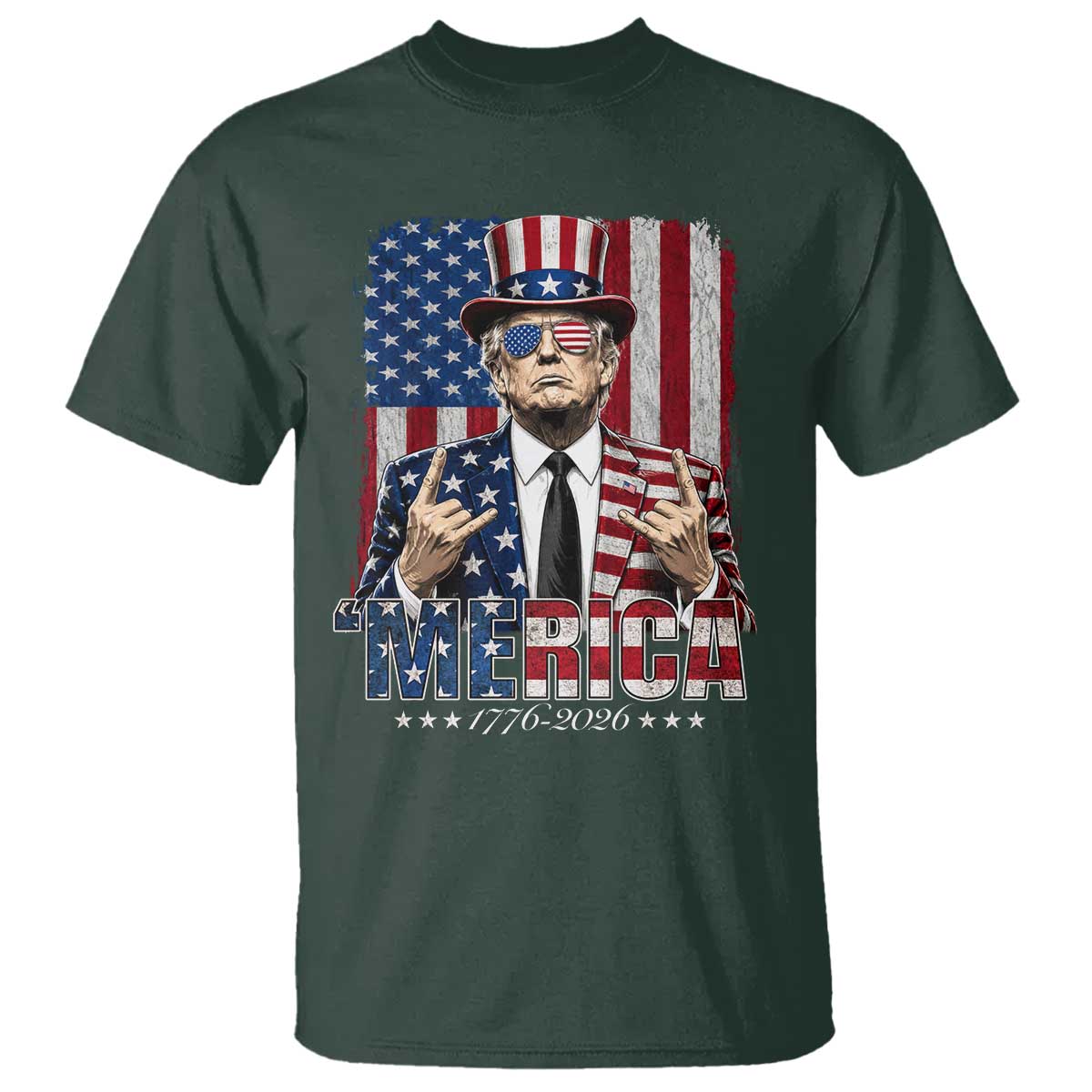 The Nations Leader US 250th Anniversary T Shirt Funny 4th of July 1776 2026
