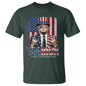 The Nations Leader US 250th Anniversary T Shirt Funny 4th of July 1776 2026
