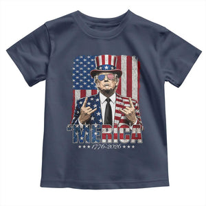The Nations Leader US 250th Anniversary Toddler T Shirt Funny 4th of July 1776 2026