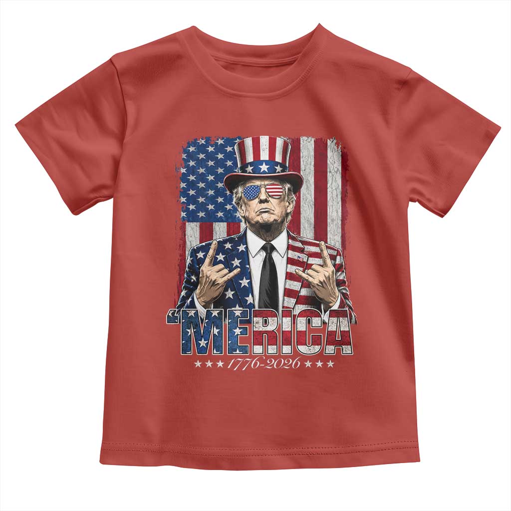 The Nations Leader US 250th Anniversary Toddler T Shirt Funny 4th of July 1776 2026