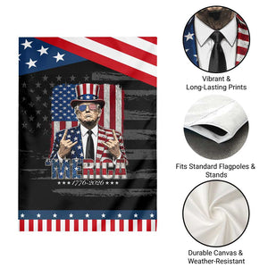 The Nations Leader US 250th Anniversary Patriotic Garden Flag Funny 4th of July 1776 2026