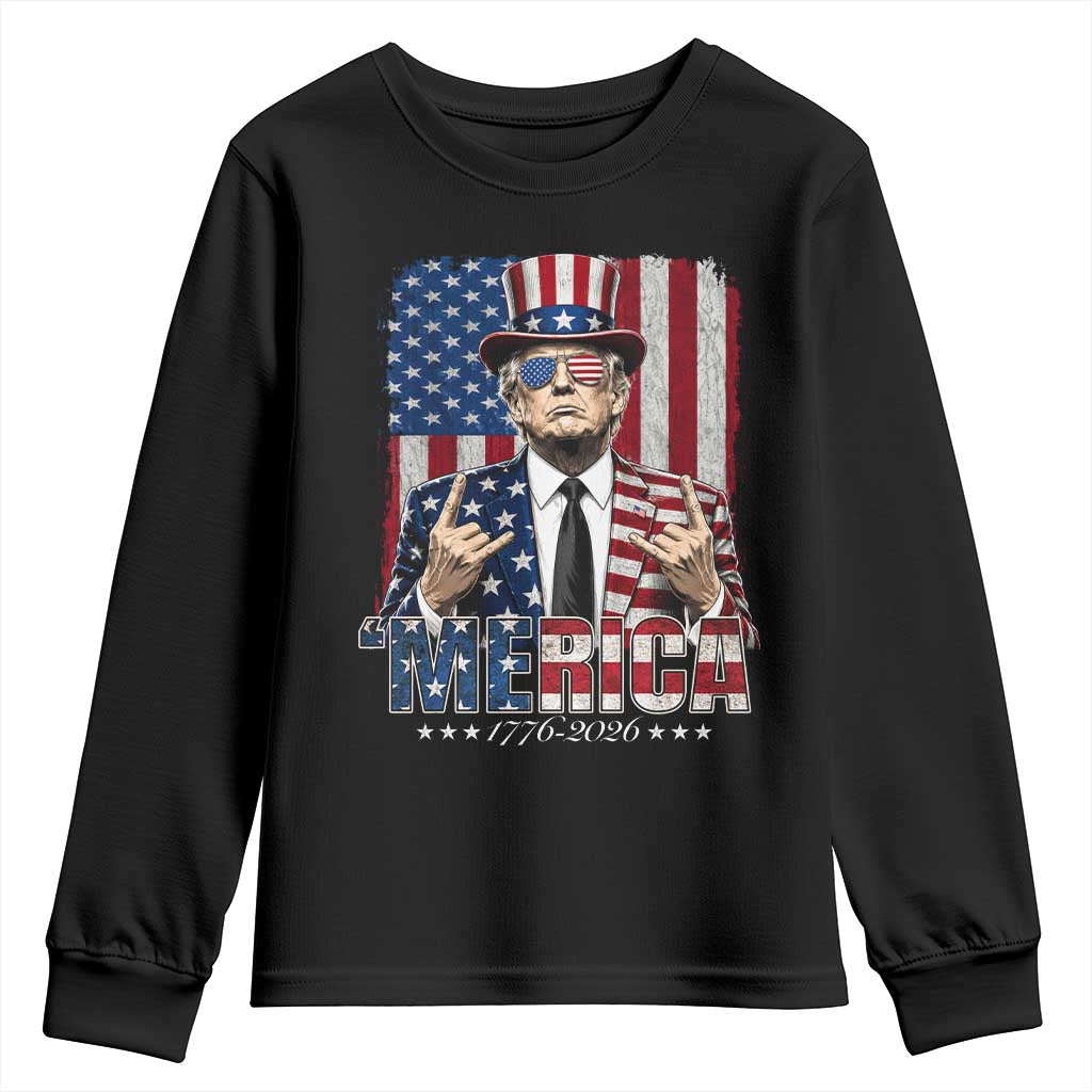 The Nations Leader US 250th Anniversary Youth Sweatshirt Funny 4th of July 1776 2026