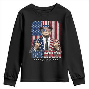 The Nations Leader US 250th Anniversary Youth Sweatshirt Funny 4th of July 1776 2026
