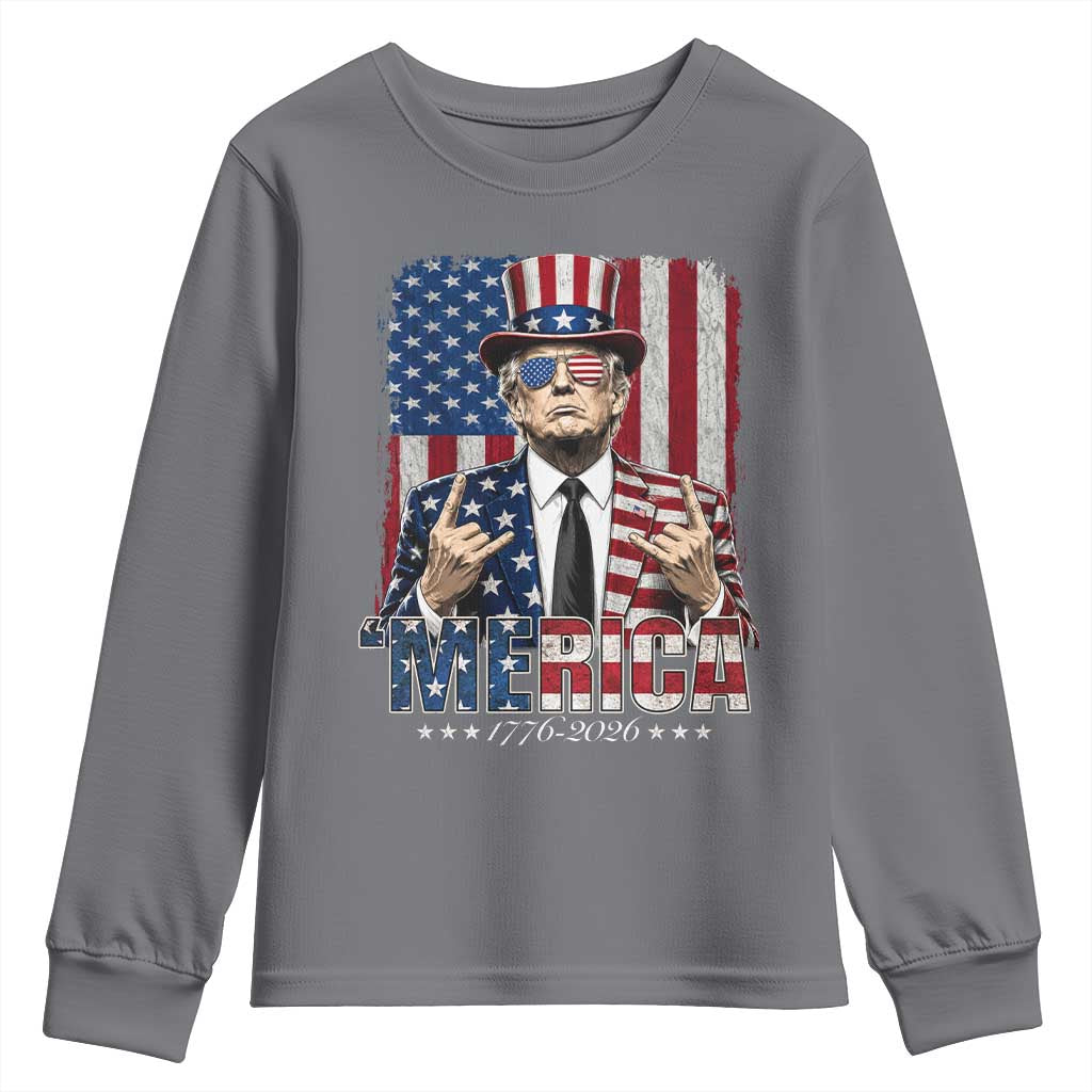 The Nations Leader US 250th Anniversary Youth Sweatshirt Funny 4th of July 1776 2026