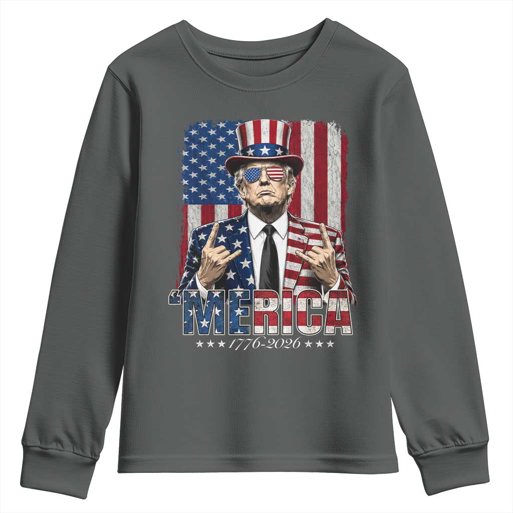 The Nations Leader US 250th Anniversary Youth Sweatshirt Funny 4th of July 1776 2026