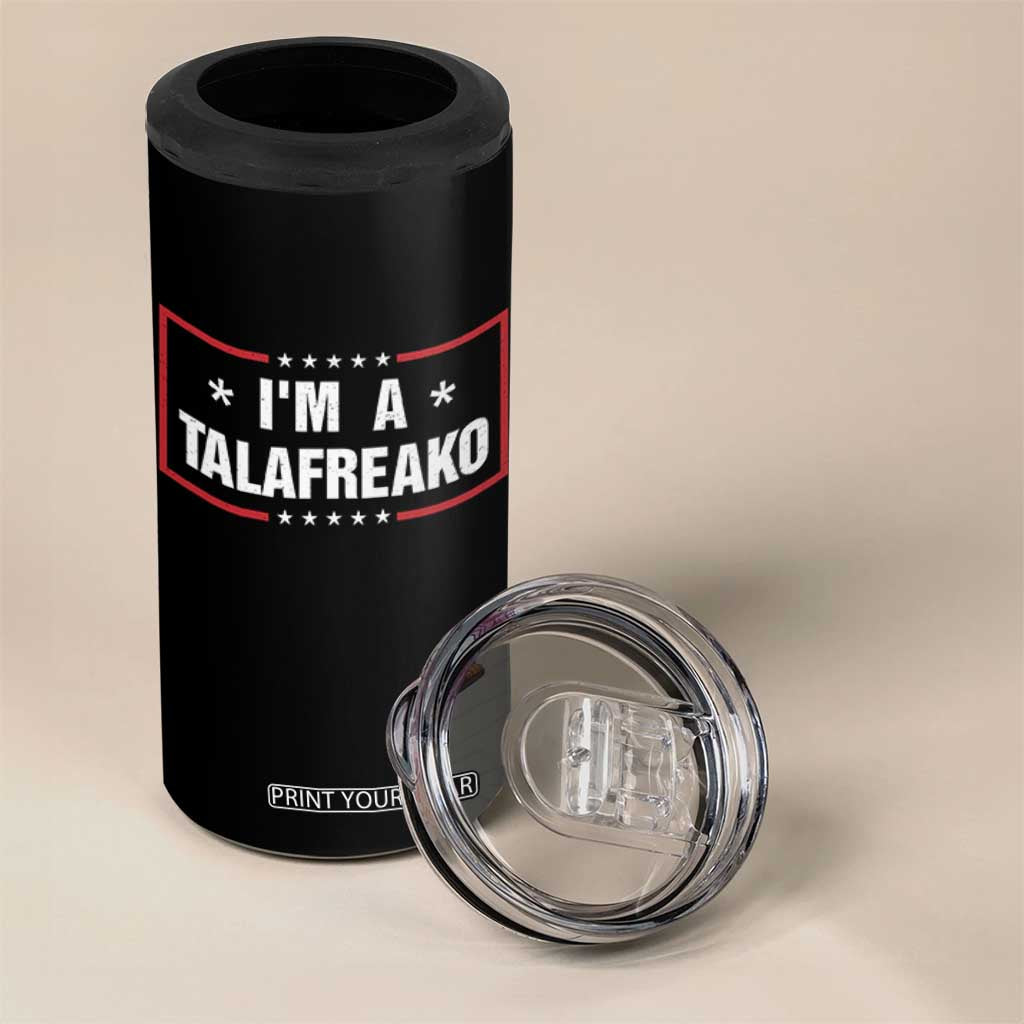 I Am A Talafreako James Talarico 4 in 1 Can Cooler Tumbler US Senate Texas Election