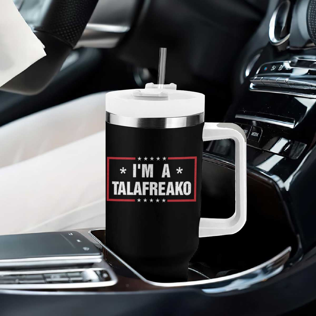 I Am A Talafreako James Talarico Tumbler With Handle US Senate Texas Election