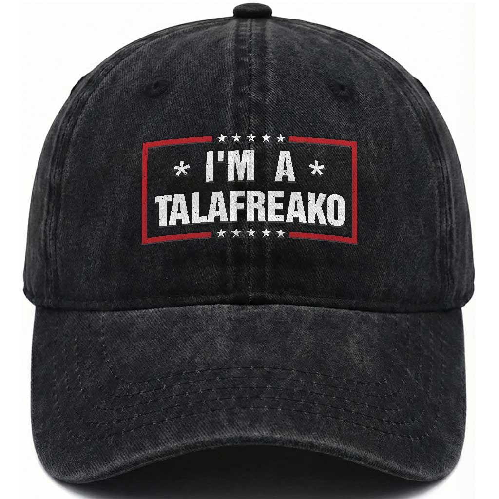 I Am A Talafreako James Talarico Washed Cotton Baseball Cap US Senate Texas Election