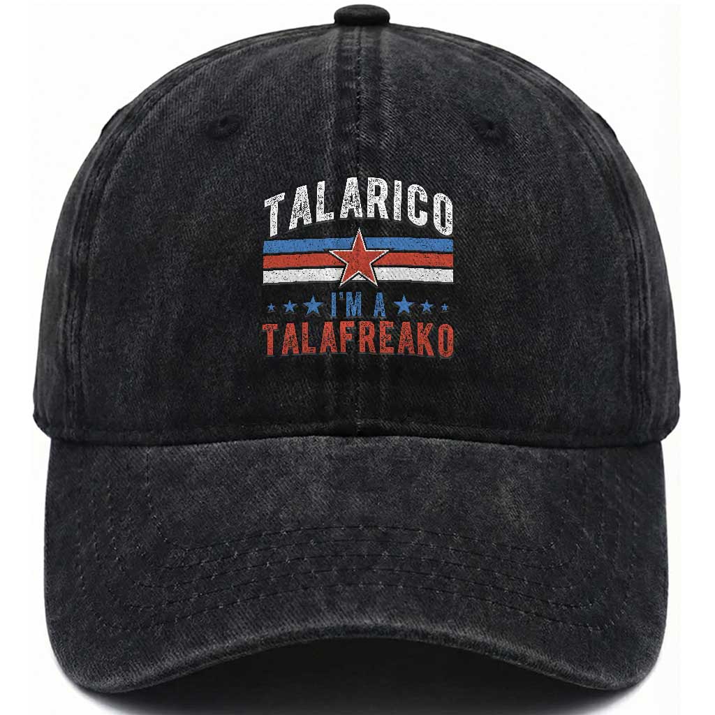 I Am A Talafreako James Talarico Washed Cotton Baseball Cap US Senate Texas TS11 Print Your Wear