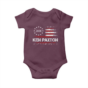 Ken Paxton for Texas Senate Baby Onesie US Senator Campaign Vintage American Flag