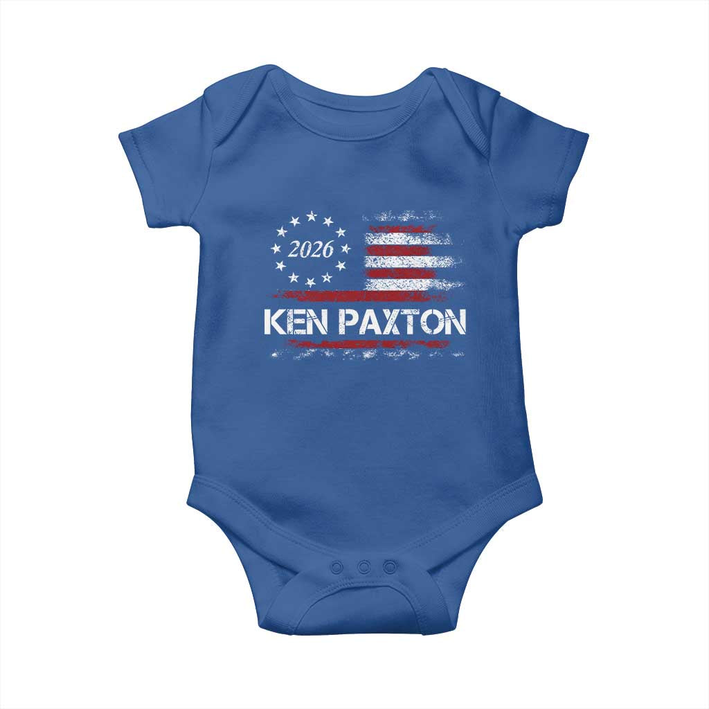 Ken Paxton for Texas Senate Baby Onesie US Senator Campaign Vintage American Flag