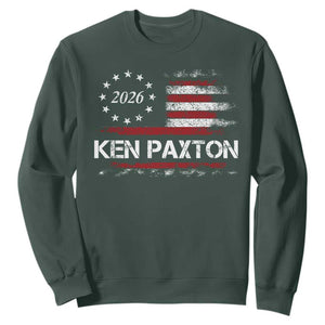 Ken Paxton for Texas Senate Sweatshirt US Senator Campaign Vintage American Flag