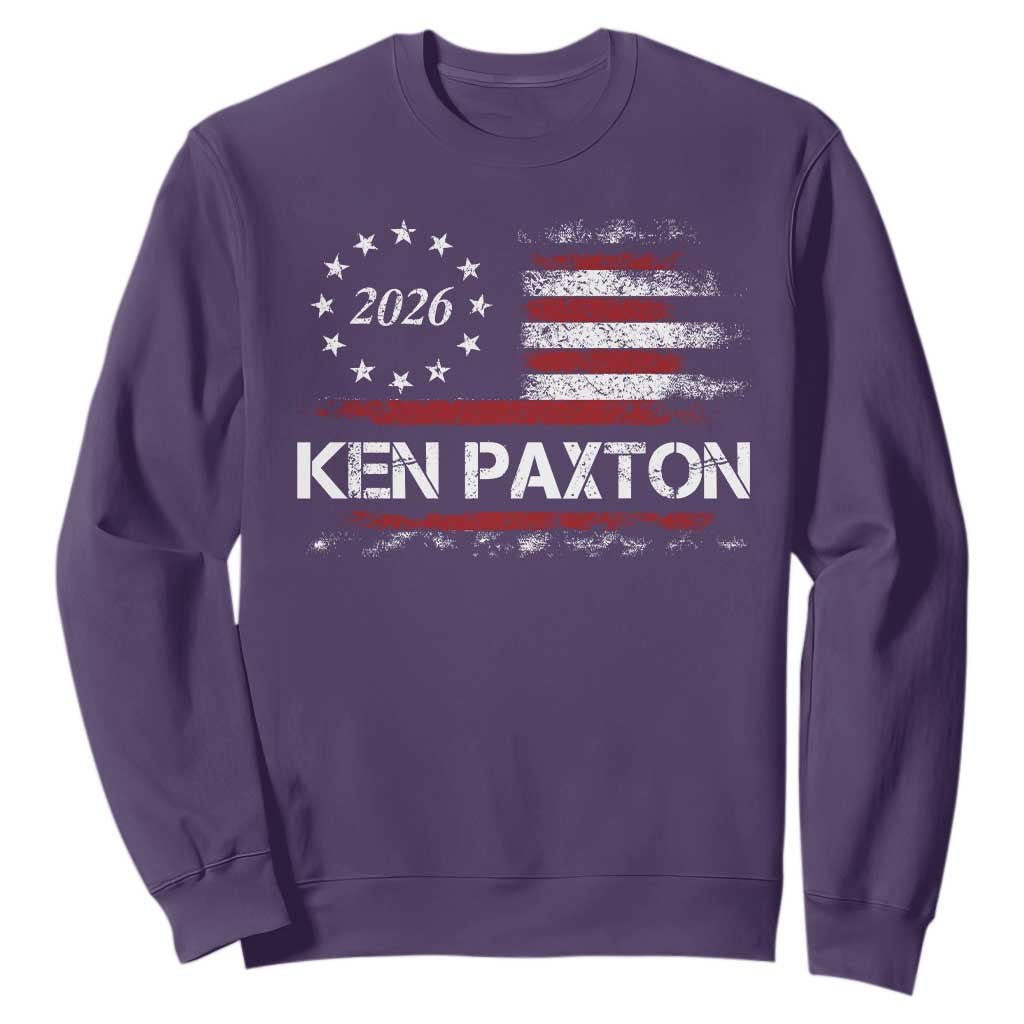Ken Paxton for Texas Senate Sweatshirt US Senator Campaign Vintage American Flag