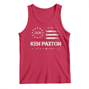 Ken Paxton for Texas Senate Tank Top US Senator Campaign Vintage American Flag