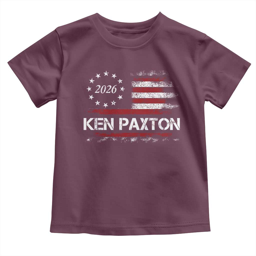 Ken Paxton for Texas Senate Toddler T Shirt US Senator Campaign Vintage American Flag