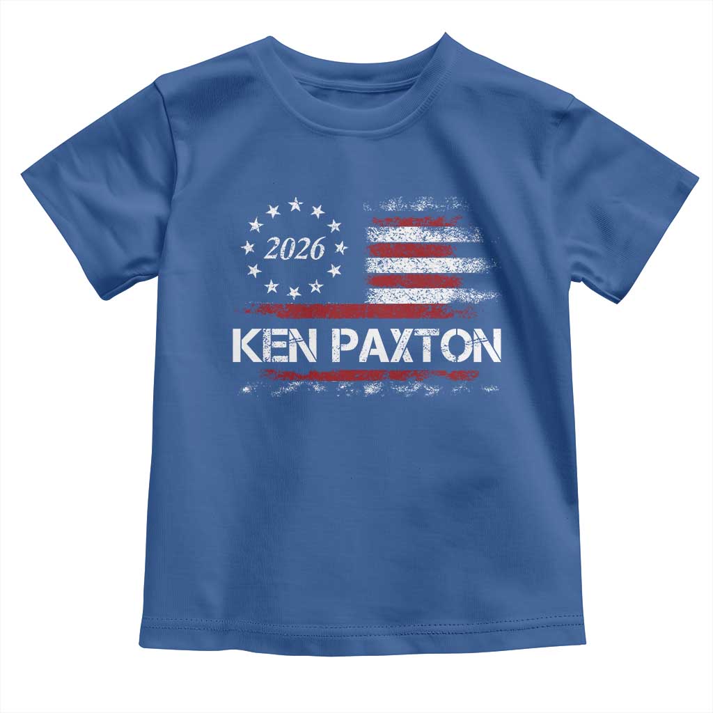 Ken Paxton for Texas Senate Toddler T Shirt US Senator Campaign Vintage American Flag