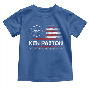 Ken Paxton for Texas Senate Toddler T Shirt US Senator Campaign Vintage American Flag