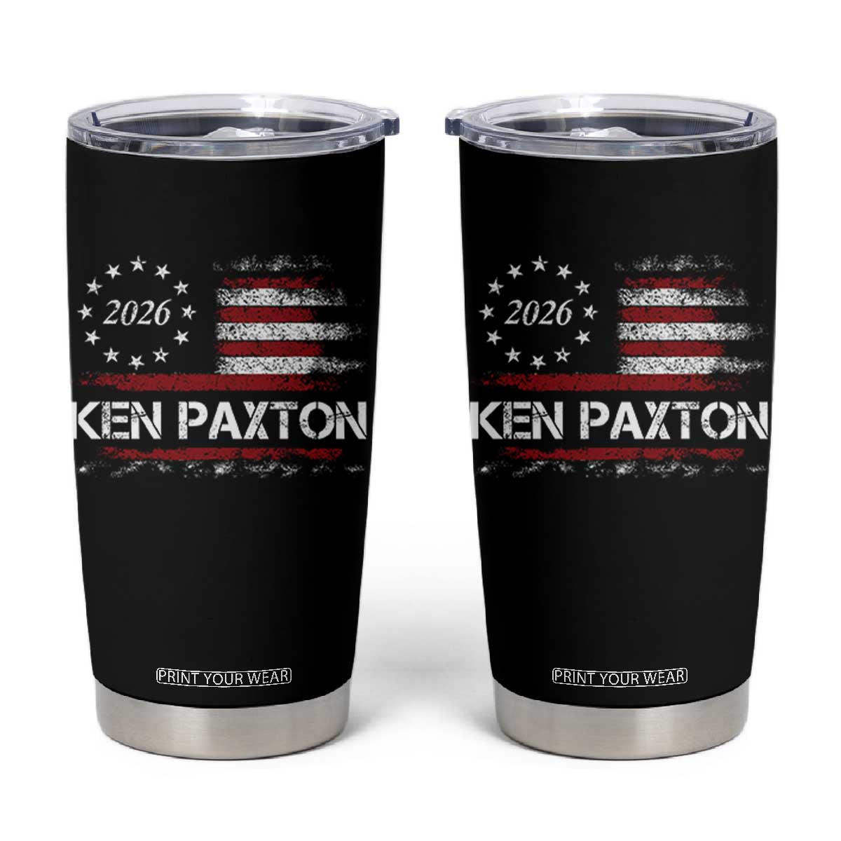 Ken Paxton for Texas Senate Tumbler Cup US Senator Campaign Vintage American Flag