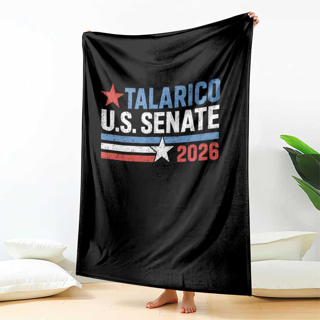 James Talarico US Senate 2026 Throw Blanket Texas Senate Race Stars and Stripes