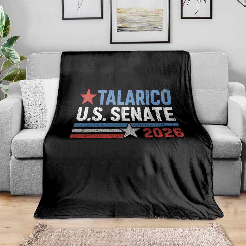 James Talarico US Senate 2026 Throw Blanket Texas Senate Race Stars and Stripes