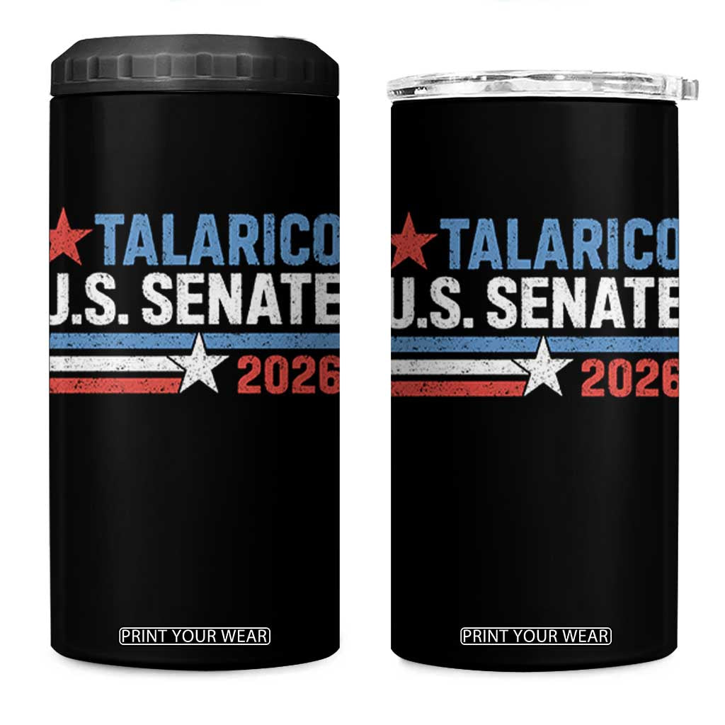 James Talarico US Senate 2026 4 in 1 Can Cooler Tumbler Texas Senate Race Stars and Stripes