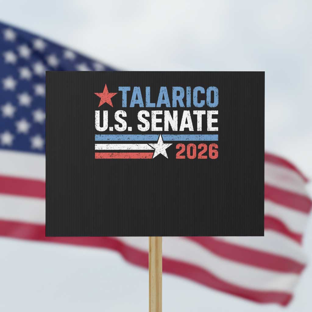 James Talarico US Senate 2026 Protest Sign Texas Senate Race Stars and Stripes