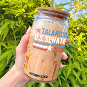 James Talarico US Senate 2026 Glass Can Texas Senate Race Stars and Stripes