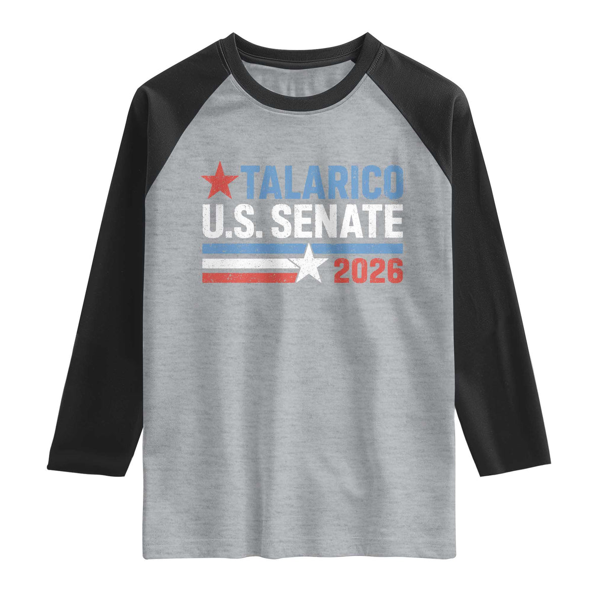James Talarico US Senate 2026 Raglan Shirt Texas Senate Race Stars and Stripes