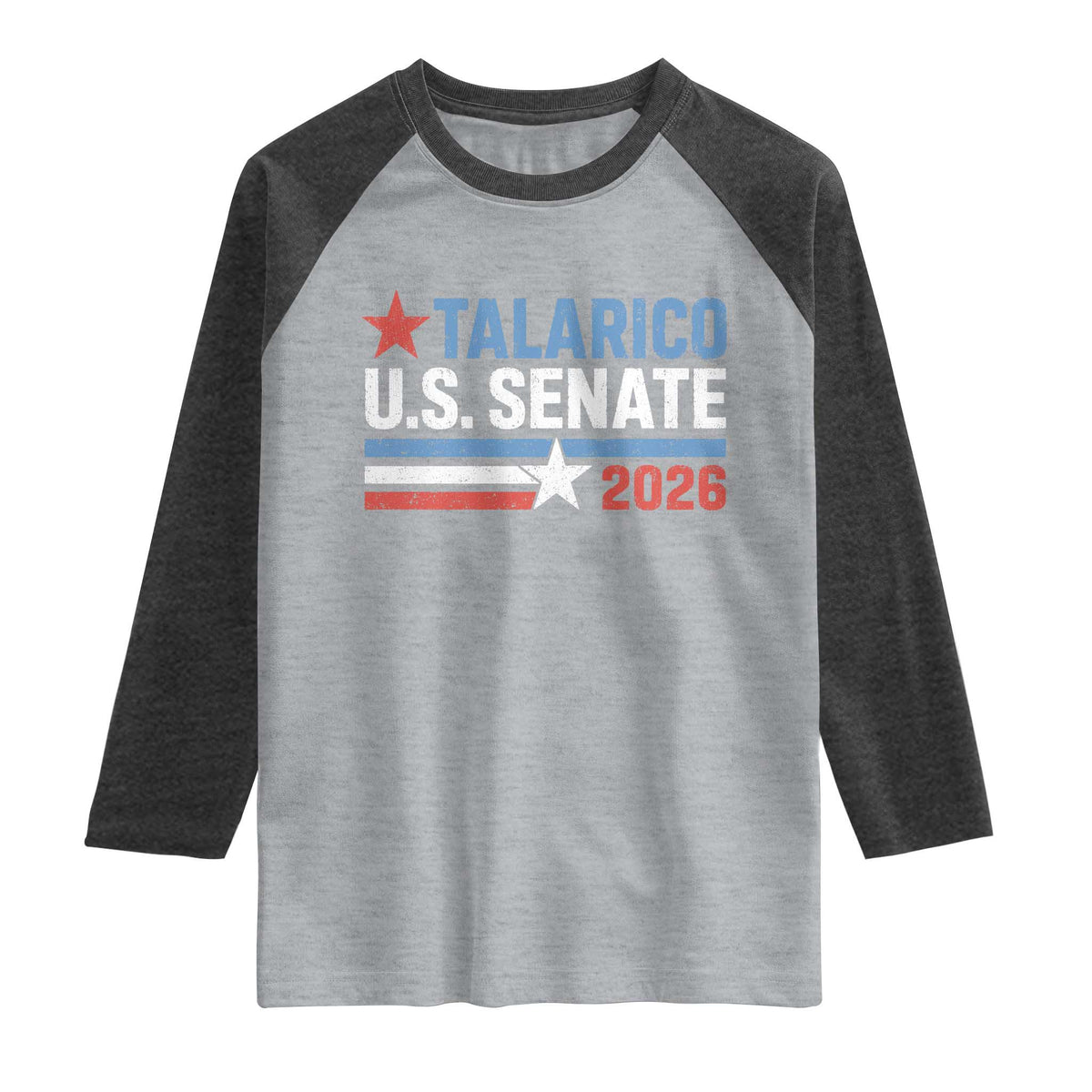 James Talarico US Senate 2026 Raglan Shirt Texas Senate Race Stars and Stripes