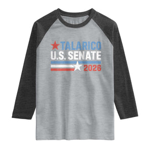 James Talarico US Senate 2026 Raglan Shirt Texas Senate Race Stars and Stripes