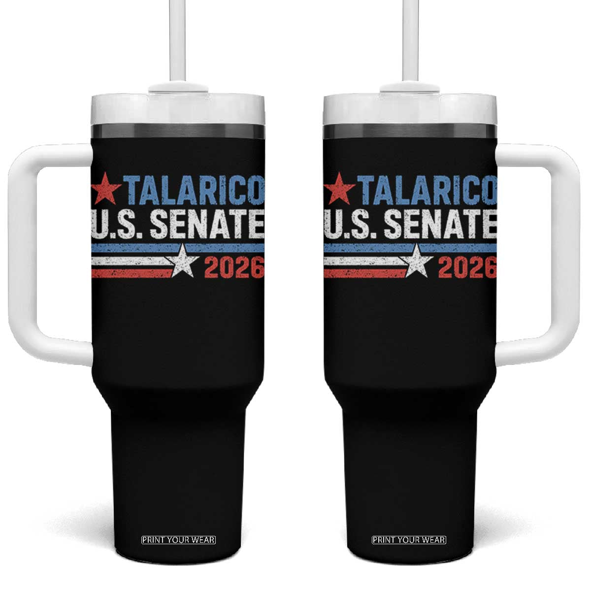 James Talarico US Senate 2026 Tumbler With Handle Texas Senate Race Stars and Stripes