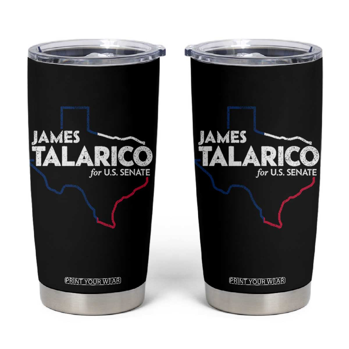 James Talarico for US Senate Tumbler Cup Texas Senate Race 2026 TS11 Black Print Your Wear