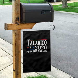 James Talarico 2026 Flip The Tables Garden Flag Texas Senate